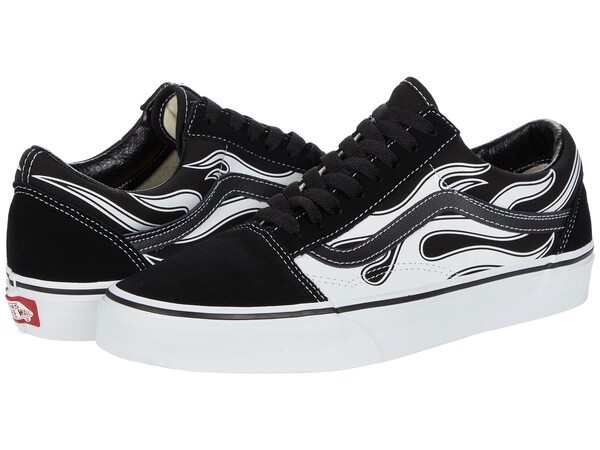 バンズ メンズ スニーカー シューズ Old Skool (Flame) Black/White