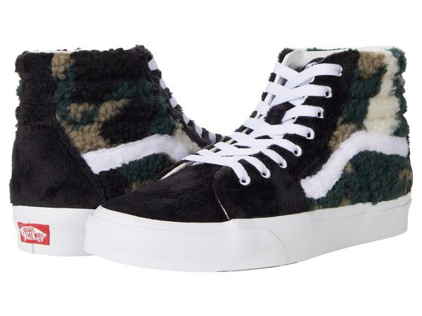 バンズ メンズ スニーカー シューズ SK8-Hi (Sherpa) Camo/Black