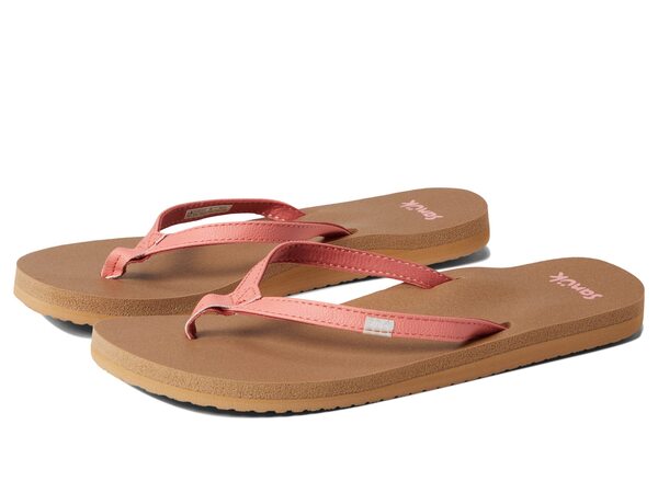 (取寄) サヌーク レディース ヨガ ジョイ Sanuk women Yoga Joy Burnt Coral サヌーク レディース サンダル シューズ Yoga Joy Burnt Coral