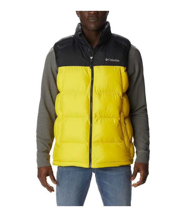 コロンビア メンズ コート アウター Pike Lake Vest Laser Lemon Black