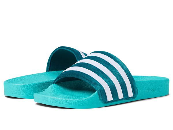 アディダス レディース サンダル シューズ adilette Mint Rush/White/Legacy Teal