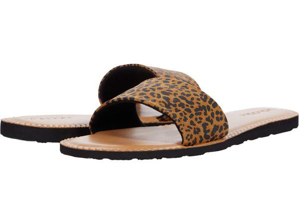 ボルコム レディース サンダル シューズ Simple Slide Sandals Cheetah