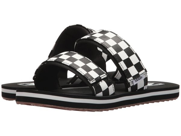 バンズ レディース サンダル シューズ Cayucas Slide (Checkerboard) Black/Marshmallow