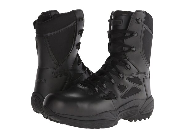 リーボック メンズ ブーツ・レインブーツ シューズ Rapid Response RB 8" Soft Toe Blackの通販は