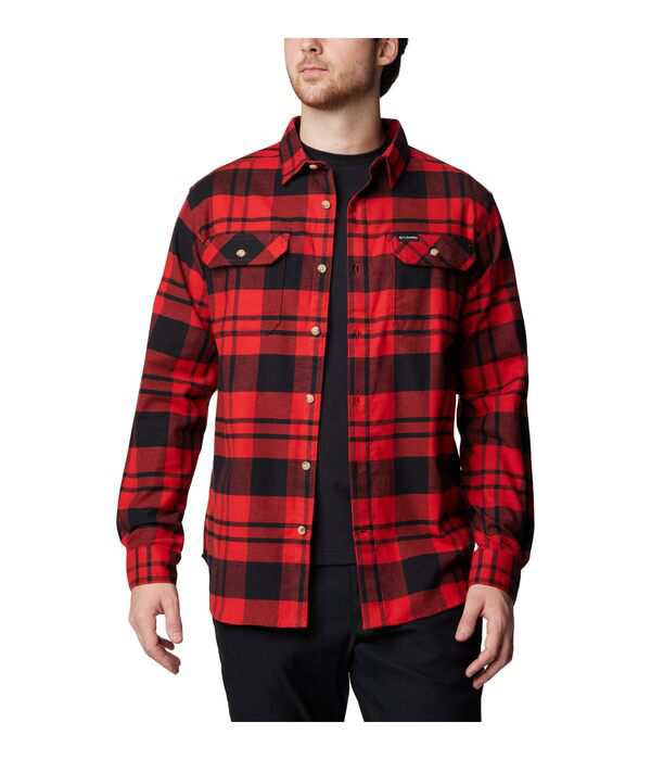 コロンビア メンズ シャツ トップス Flare Gun Stretch Flannel Sail Red River Crossing Plaid