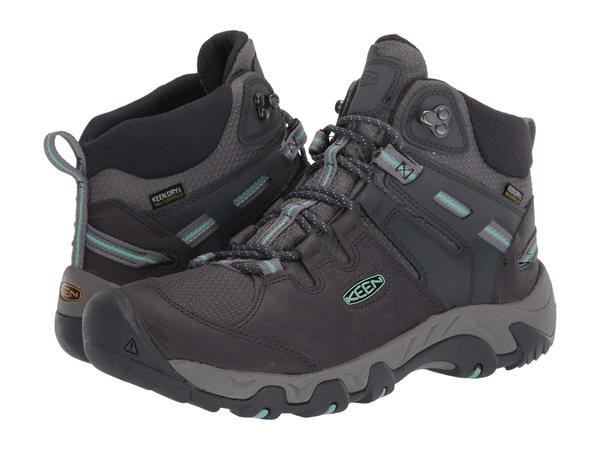 キーン レディース スニーカー シューズ Steens Mid WP Steel Grey/Ocean Waveの通販は