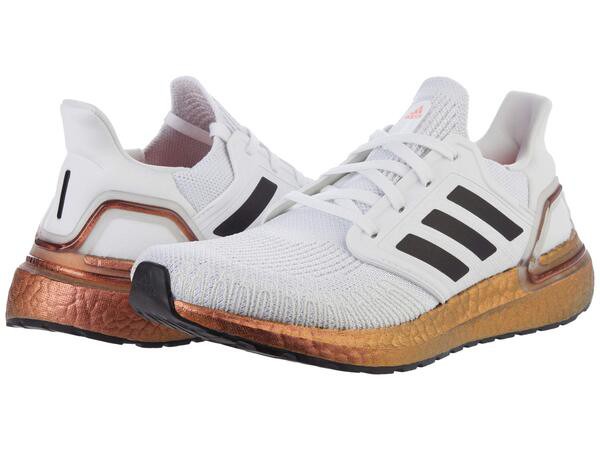 アディダス レディース スニーカー シューズ Ultraboost 20 White/Core Black/Signal Pink