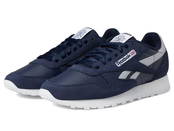 リーボック メンズ スニーカー シューズ Classic Leather Vector Navy/Cold Grey/White