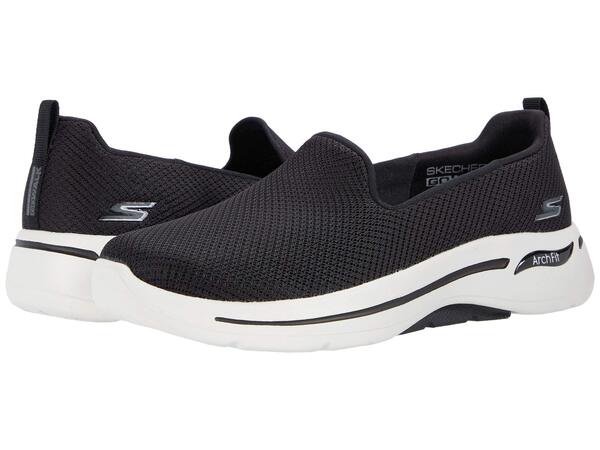スケッチャーズ レディース スニーカー シューズ Go Walk Arch Fit Black/Whiteの通販は 14,336円