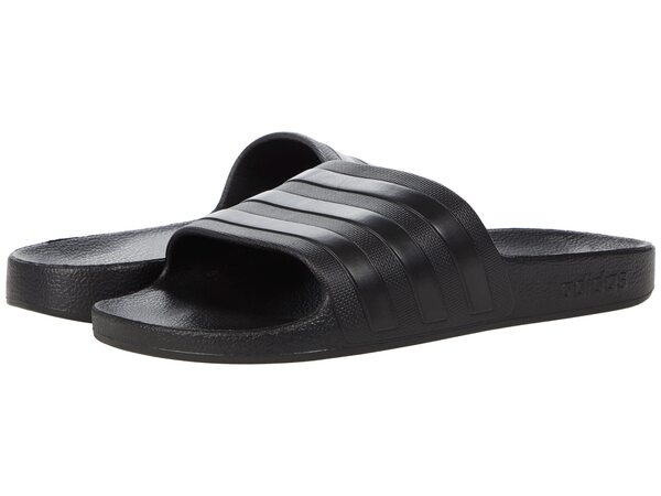 アディダス メンズ サンダル シューズ Adilette Aqua Slides Black/Black/Black