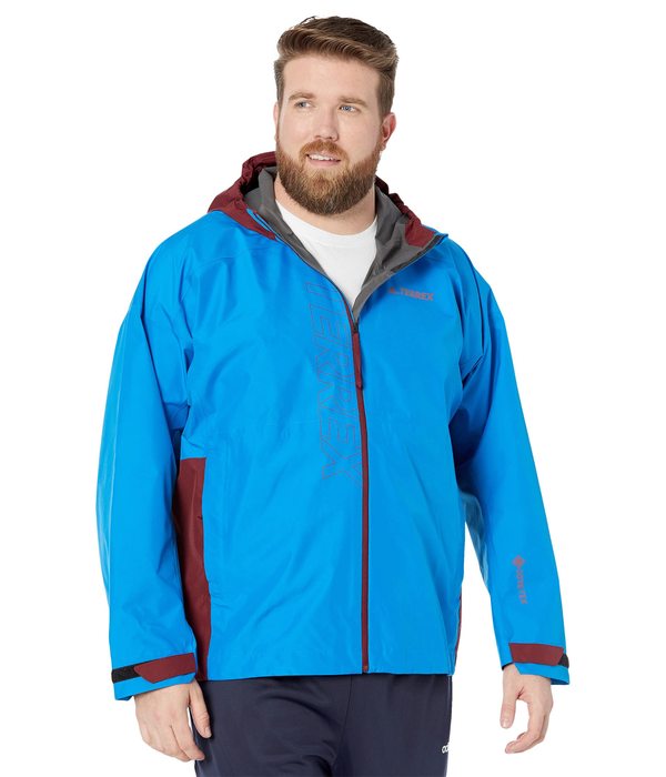 アディダス メンズ コート アウター GTX Paclite Shock Blue/Shadow Red