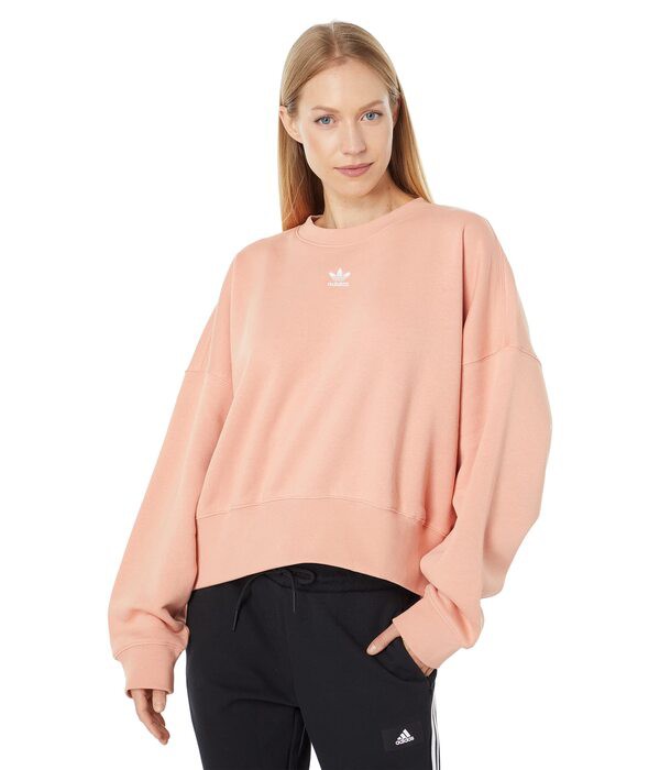 アディダス レディース パーカー・スウェット アウター Essentials Sweatshirt Ambient Blush