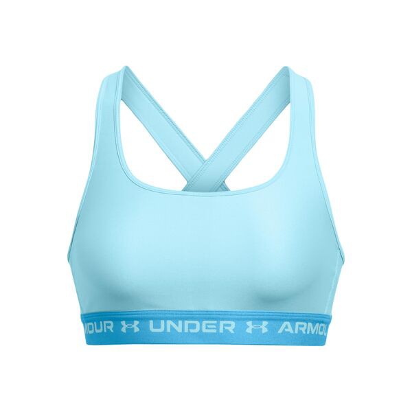 アンダーアーマー レディース ブラジャー アンダーウェア Cross-Back Mid Bra Sky Blue/Capri/Sky Blue