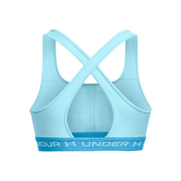 アンダーアーマー レディース ブラジャー アンダーウェア Cross-Back Mid Bra Sky Blue/Capri/Sky Blue