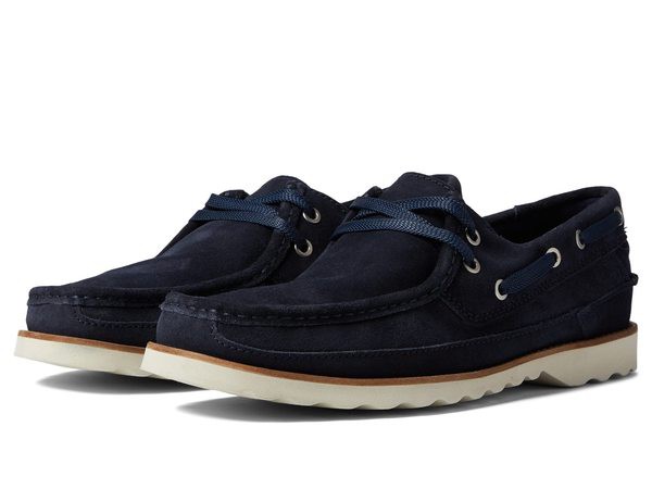 クラークス メンズ デッキシューズ シューズ Durleigh Sail Navy Suede