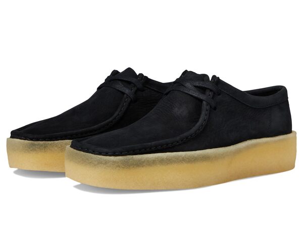 クラークス メンズ スニーカー シューズ Wallabee Cup Black Nubuck