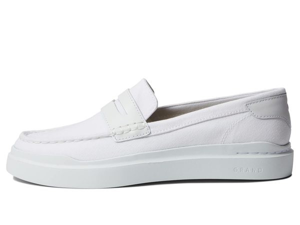 コールハーン レディース スリッポン・ローファー シューズ Grandpro Rally Canvas Penny Loafer Optic White/Black