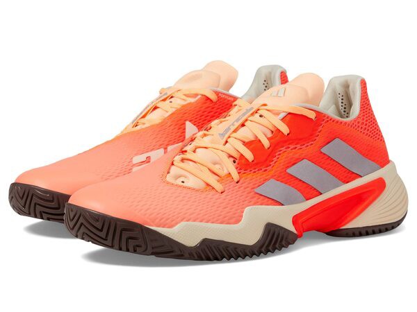 アディダス レディース スニーカー シューズ Barricade Solar Orange/Taupe Metallic