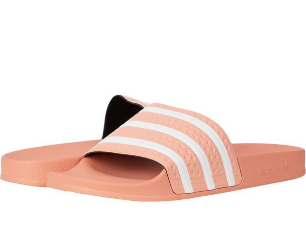 アディダス メンズ サンダル シューズ Adilette Ambient Blush/White/Ambient White