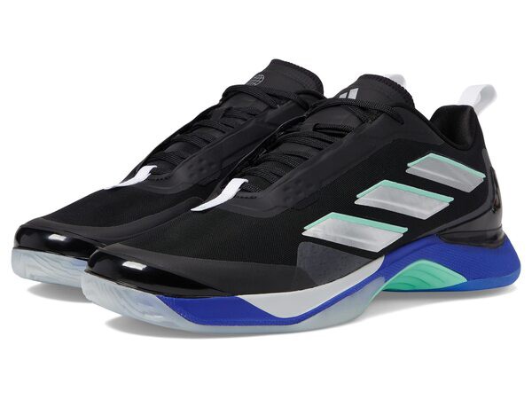 アディダス レディース スニーカー シューズ Avacourt Core Black/Silver Metallic/Lucid Blue