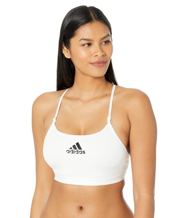 アディダス レディース ブラジャー アンダーウェア Training Light Support Good Level Bra White