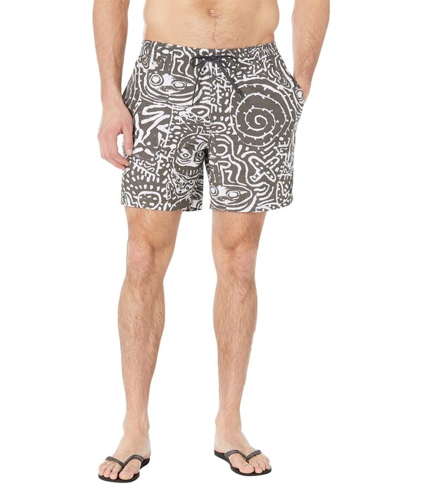 クイックシルバー メンズ ハーフパンツ・ショーツ 水着 Washed 17" Volley Whiteの通販は