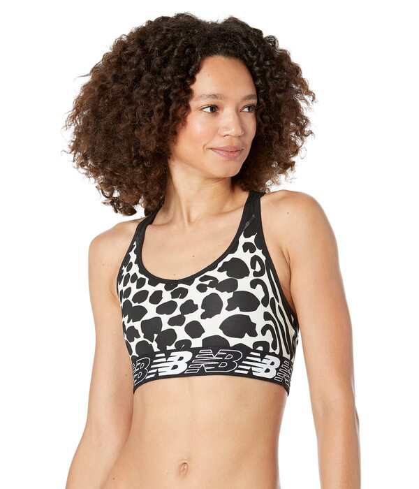 ニューバランス レディース ブラジャー アンダーウェア Pace Bra Printed 3.0 Black