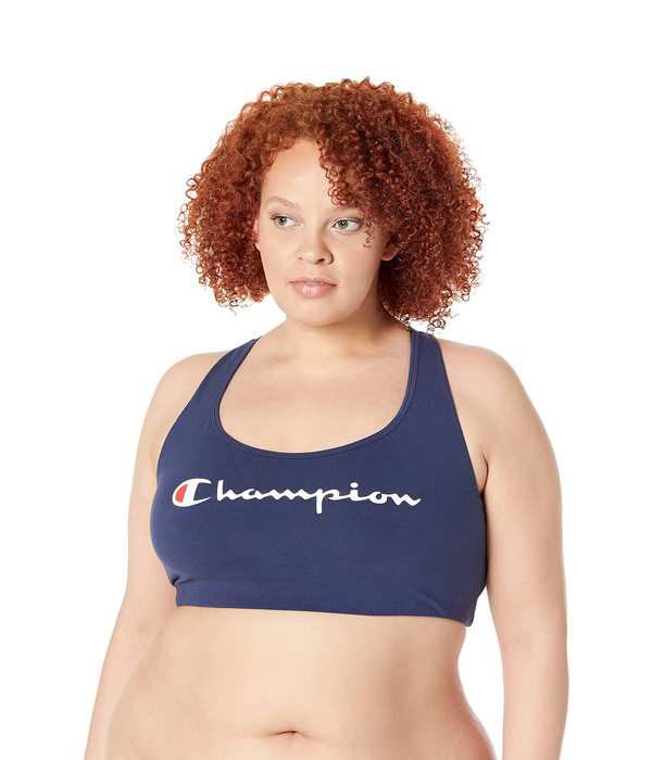 チャンピオン レディース ブラジャー アンダーウェア Plus Size Authentic Sports Bra Athletic Navy