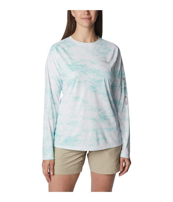 コロンビア レディース シャツ トップス Printed Tidal Deflector Long Sleeve Gulf Stream PFG Camo