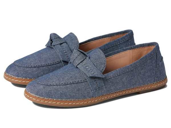 コールハーン レディース スリッポン・ローファー シューズ Cloudfeel All Day Bow Loafer Dark Chambray/Dark Natural Outsole