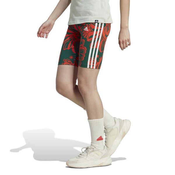 アディダス レディース ハーフパンツ・ショーツ ボトムス Farm Bike Shorts Collegiate Green/Semi Solar Red