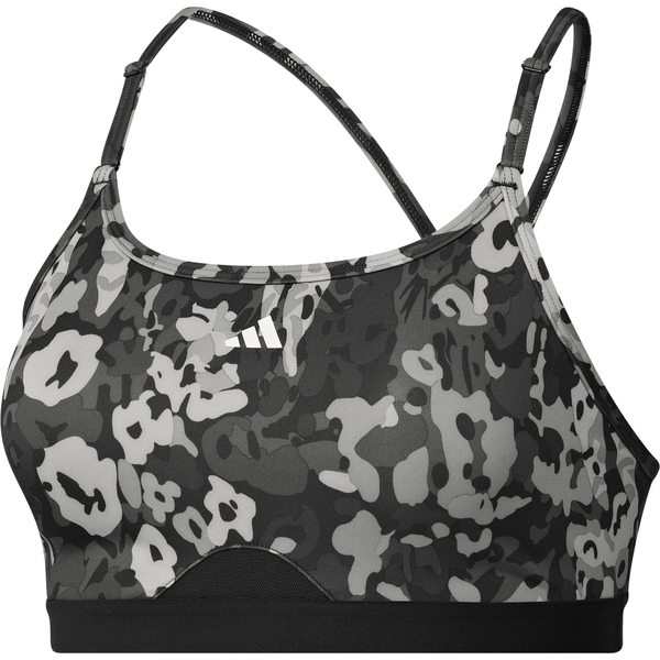 アディダス レディース ブラジャー アンダーウェア Aeroreact Training Light Support Bra Black/Solid Grey