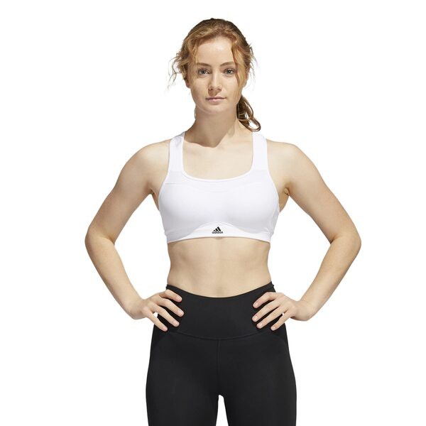 アディダス レディース ブラジャー アンダーウェア Tailored Impact Training High Support Bra White/Black