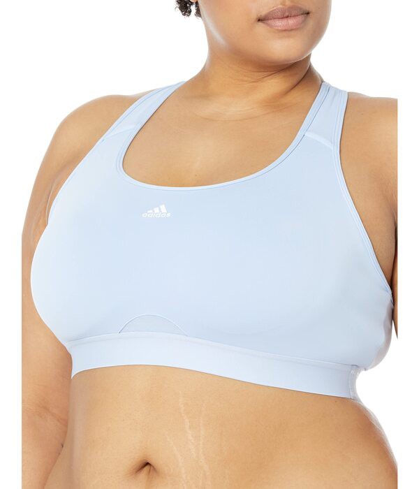 アディダス レディース ブラジャー アンダーウェア Powerreact Training Medium Support Bra Blue Dawn