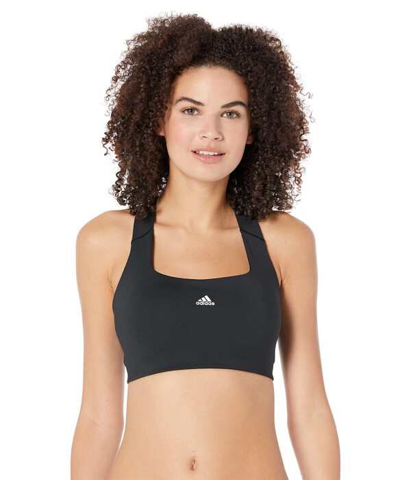 アディダス レディース ブラジャー アンダーウェア PowerImpact Training Medium Support Bra Black/White