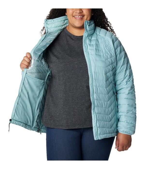 コロンビア レディース コート アウター Plus Size Powder Lite Jacket Aqua Haze