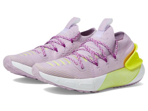 アンダーアーマー レディース スニーカー シューズ Hovr Phantom 3 Fresh Orchid/White/Yellow Ray