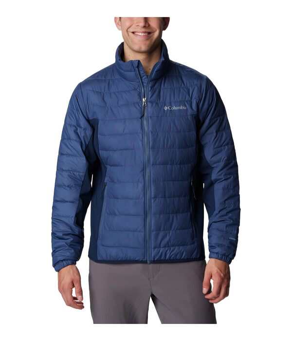 コロンビア メンズ コート アウター Powder Lite Hybrid Jacket Dark Mountain/Collegiate Navyの通販は