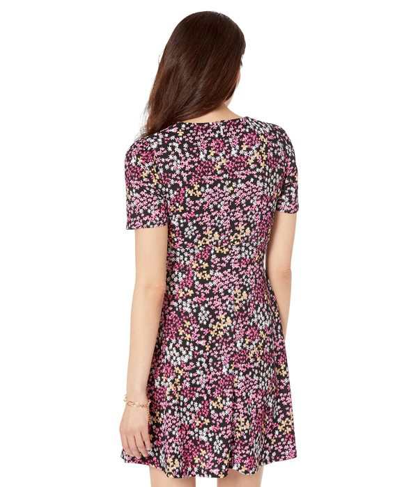 マイケルコース レディース ワンピース トップス V-Neck Floral Dress Ceriseの通販は