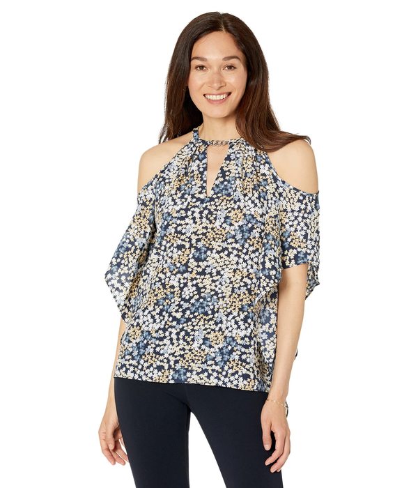 マイケルコース レディース シャツ トップス Cold-Shoulder Hank Hem Top Chambrayの通販は 7,980円