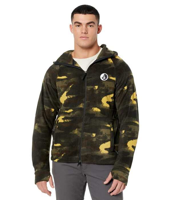 ボルコム メンズ パーカー・スウェット アウター V-Science Full Zip Hoodie Camouflage