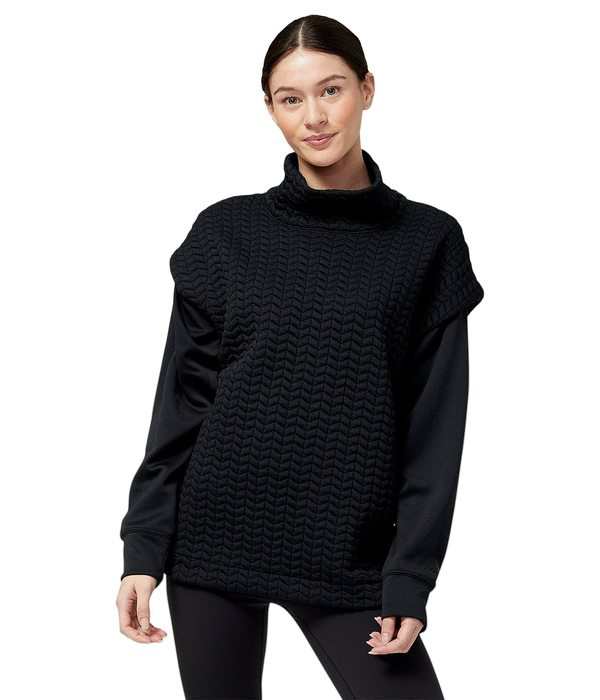 ニューバランス レディース パーカー・スウェット アウター Heat Loft Pullover Black