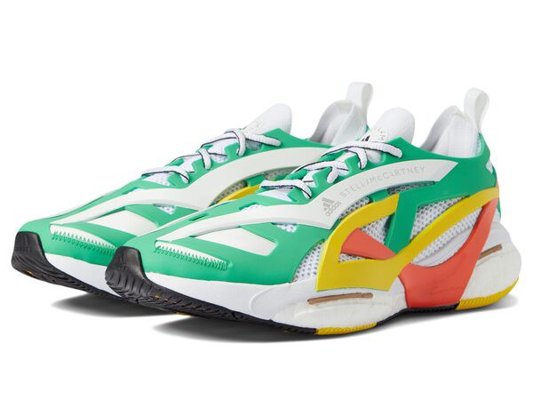 アディダス レディース スニーカー シューズ Solarglide Green/Footwear White/Semi Impact Orange