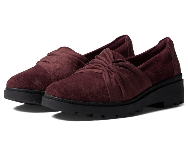 クラークス レディース スリッポン・ローファー シューズ Calla Style Burgundy Suedeの通販は