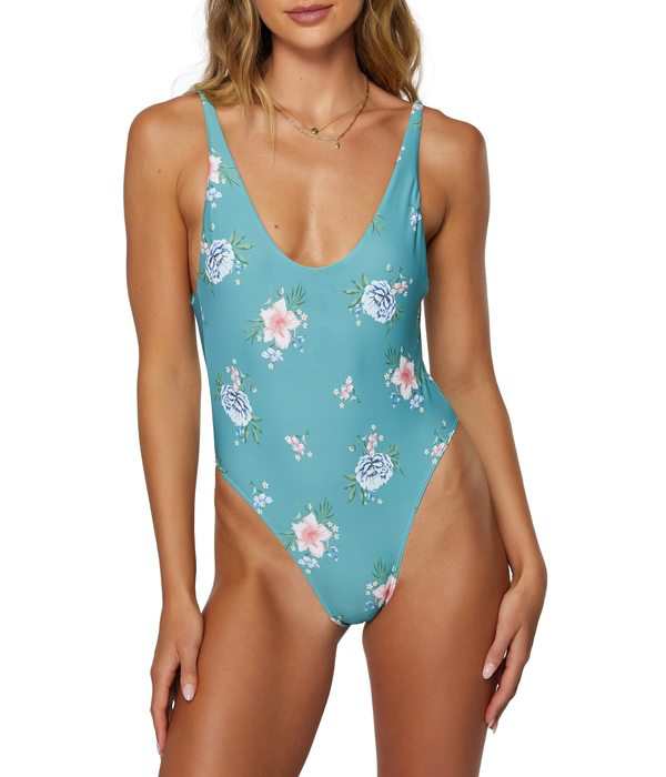 オニール レディース 上下セット 水着 Chan Floral Mykonos One-Piece Teal