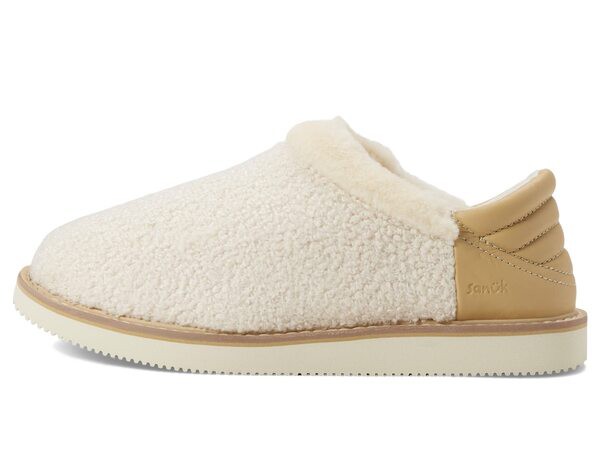 サヌーク レディース サンダル シューズ Cozy Vibe Low Sugar Mat Shearling Natural