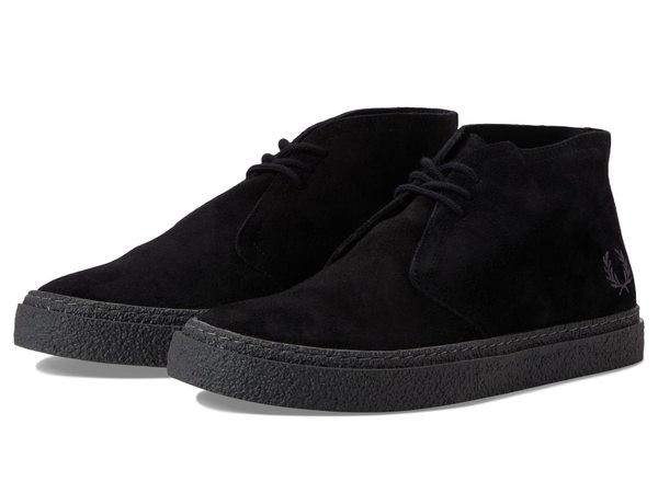 フレッドペリー メンズ ブーツ・レインブーツ シューズ Hawley Suede Black