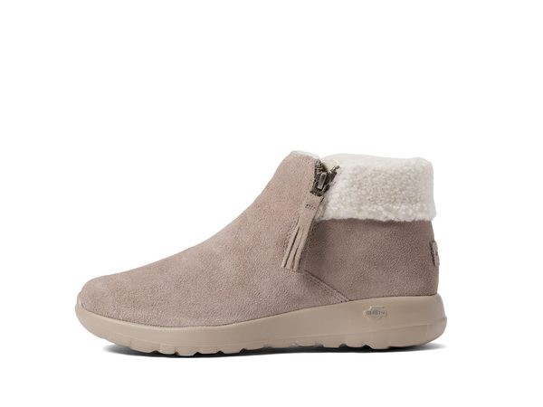 スケッチャーズ レディース ブーツ・レインブーツ シューズ On-The-Go Joy - Happily Cozy Dark Taupe