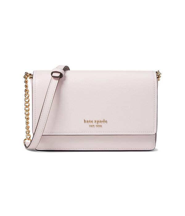 ケイトスペード レディース ハンドバッグ バッグ Morgan Saffiano Leather Flap Chain Wallet Shimmer Pink