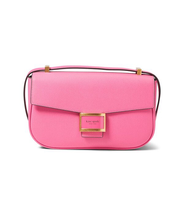 ケイトスペード レディース ハンドバッグ バッグ Katy Textured Leather Medium Convertible Shoulder Bag Energy Pink